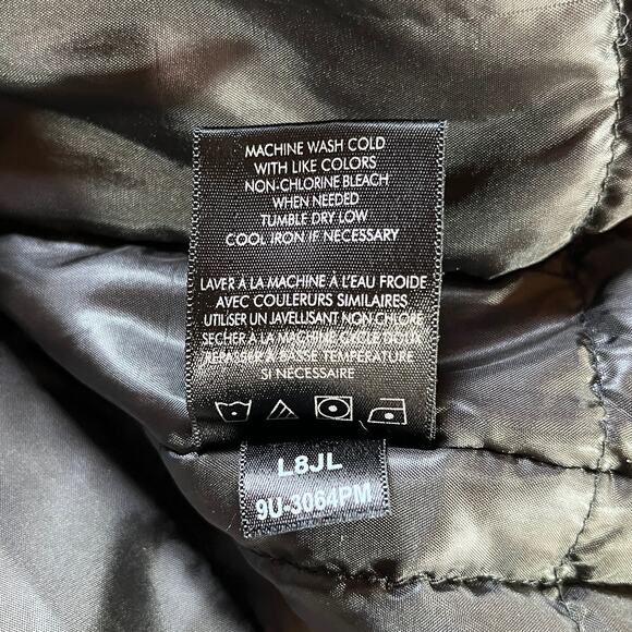 T Tech By Tumi Jacket Mens XL Navy Quilted Full Zip Outdoor Lined Rain Outdoor - Picture 9 of 11